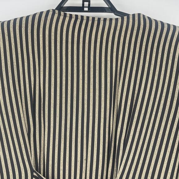 Vtg Marnie West Stripe Whimsigoth Jacket Sz L Stripe Stevie Nicks Witchy Boho 80 - Picture 8 of 13